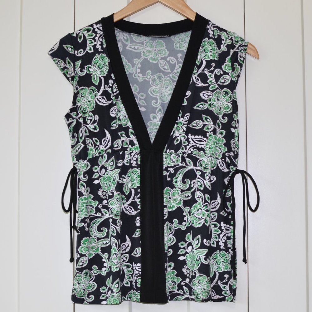 Destination LA cap sleeve stretchy top XL